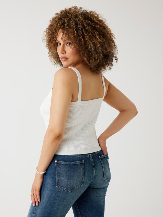 Guess Guess Top 176223 Biały Classic Fit