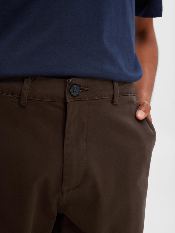 Selected Homme Selected Homme Chino hlače 16087663 Rjava Slim Fit