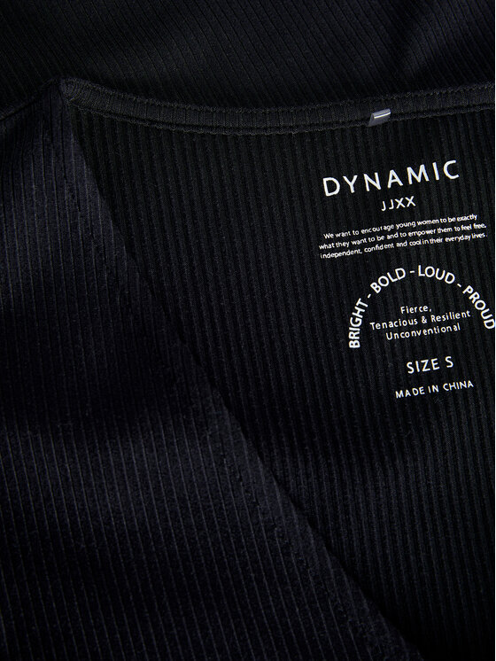 JJXX JJXX Tričko Hayden 12249361 Čierna Slim Fit