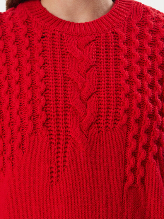 Tommy Jeans Tommy Jeans Pullover DW0DW23353 Rot Oversize