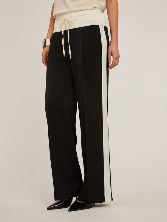 Motivi Motivi Pantaloni di tessuto P156W000808N0Z3 Nero Over Fit