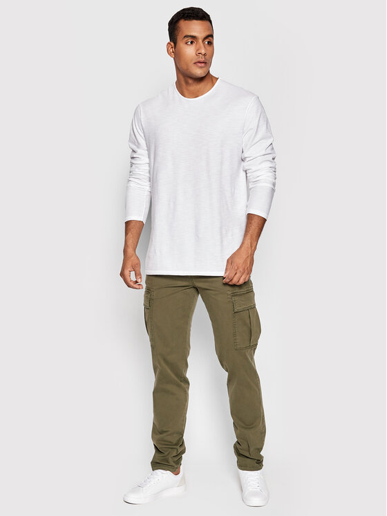 United Colors Of Benetton United Colors Of Benetton Hosszú ujjú 3JE1J19A9 Fehér Relaxed Fit