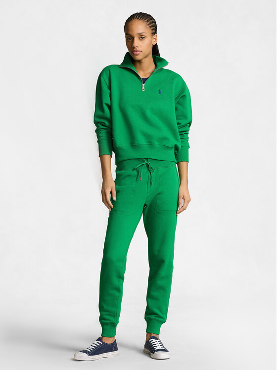 Polo Ralph Lauren Polo Ralph Lauren Teplákové nohavice Mari 211839386031 Zelená Relaxed Fit