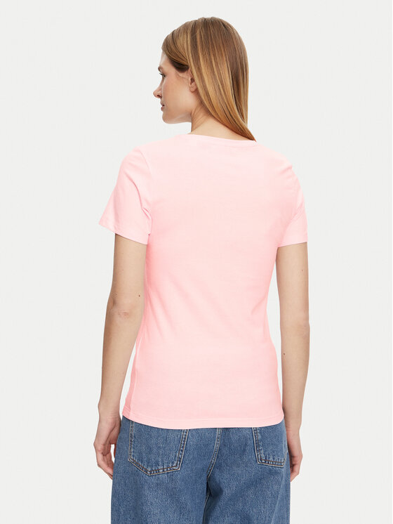 Guess Guess T-Shirt O5GI02 KBBU1 Różowy Regular Fit