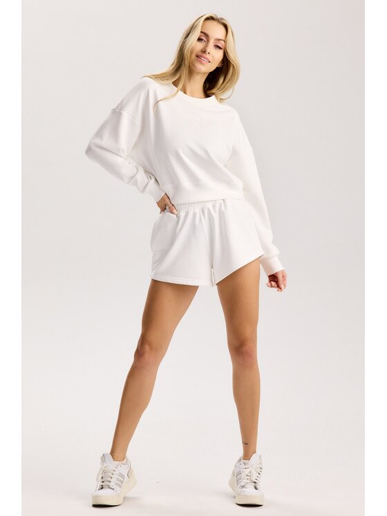 ROUGH RADICAL ROUGH RADICAL Felpa COTTON ACTIVE CROP WOMEN Écru Regular Fit