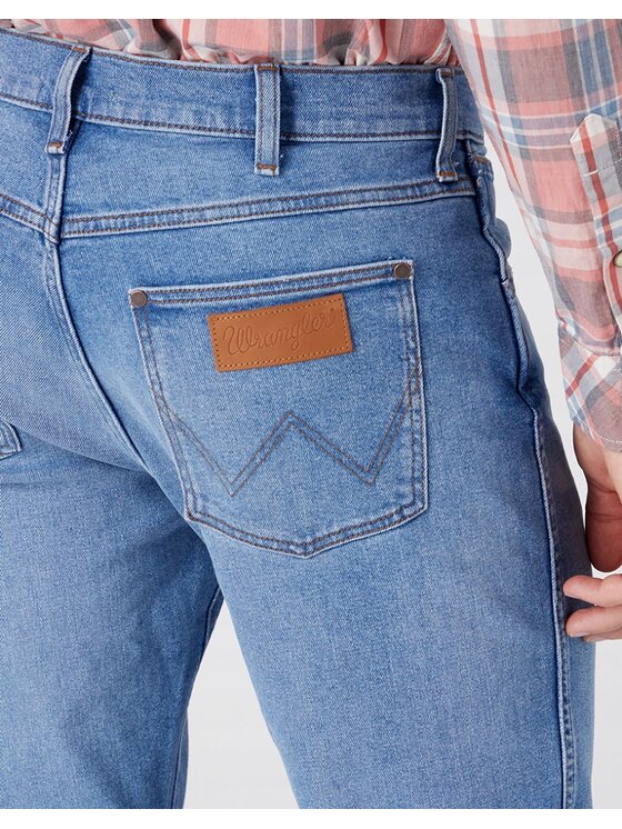 Wrangler Wrangler Jeansy Larston Niebieski Slim Fit