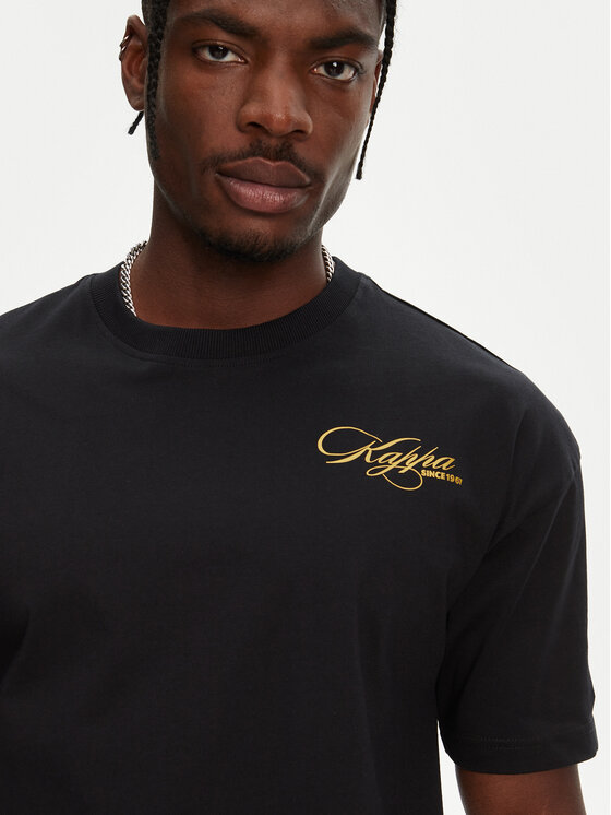 Kappa Kappa Футболка Norda 361Q6XW Чорний Regular Fit
