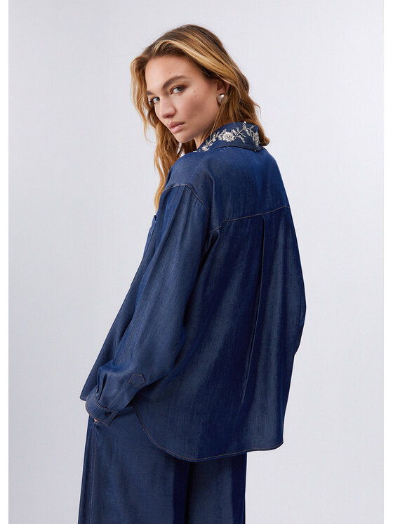 Liu Jo Liu Jo Camicia UA6274D489477000 Blu Regular Fit