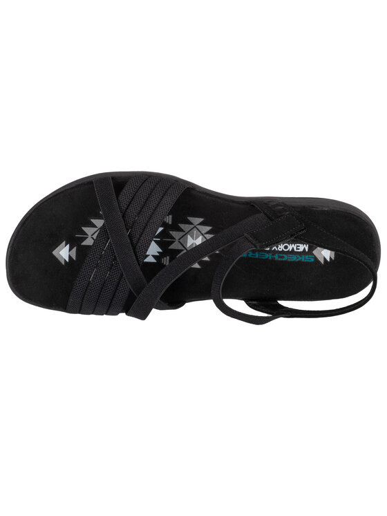 Skechers Skechers Sandali Skechers Reggae Slim - Summer Heat Sandals Nero