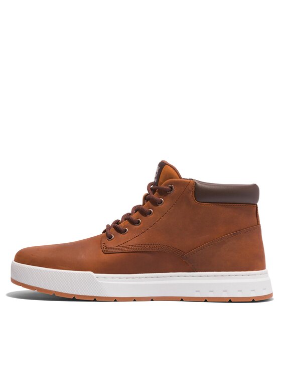 Timberland Timberland Kotníková obuv Maple Grove Lthr Chk TB0A297Q3581 Hnědá