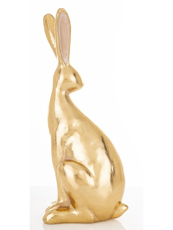 MIAhome MIAhome Figurka królik 30x10x12 cm SVELTA Złoty