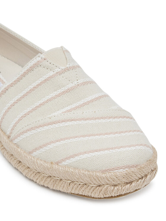 Toms Toms Еспадрильї Natural Woven Stripes 10021816 Бежевий
