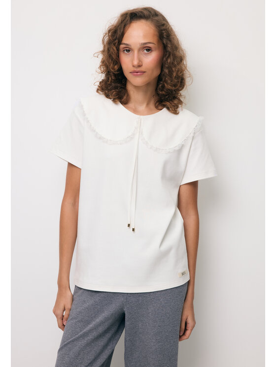 BIZUU BIZUU T-Shirt CUTIE Biały Standard Fit