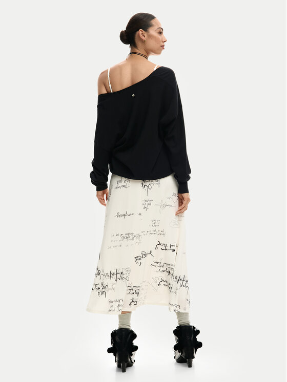 Desigual Desigual Σετ πουλόβερ και φόρεμα Morisot 26SWVK33 Εκρού Regular Fit