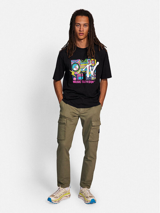 T-shirt Corey 221089 Nero Boxy Fit