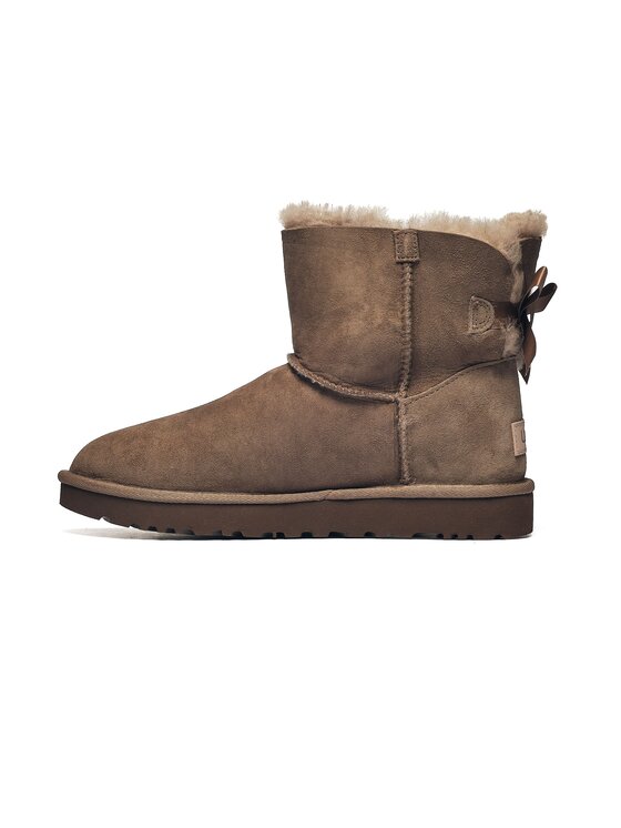 Ugg Ugg Botki Mini Bailey Bow II 1016501-LBNZ Brązowy