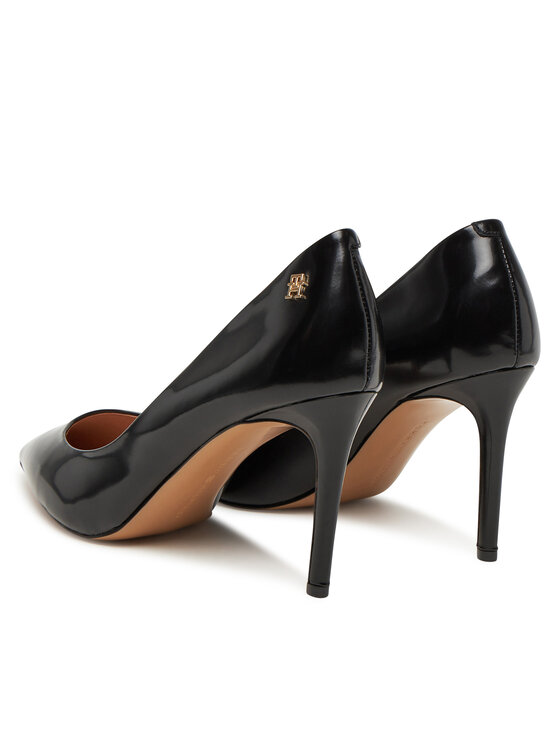 Tommy Hilfiger Tommy Hilfiger Pantofi cu toc subțire Closed Pump FW0FW08969 Negru