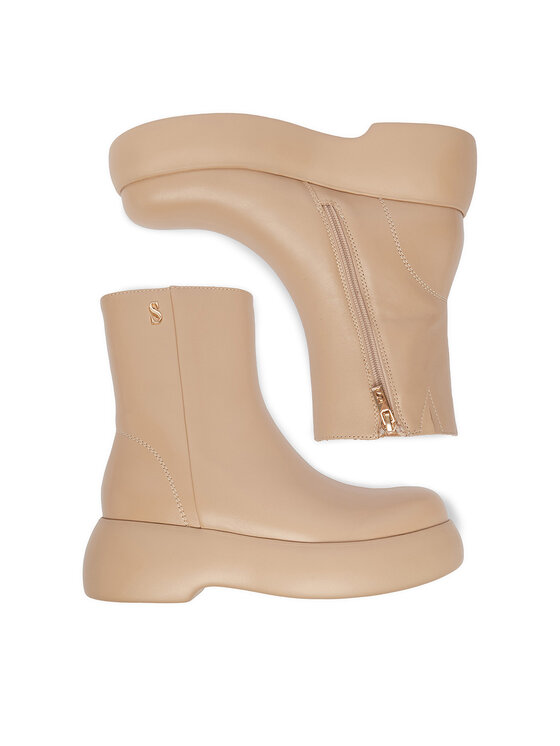 Simple Simple Stiefeletten SL-26-02-000039 Beige