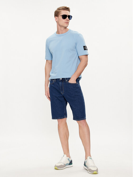 Calvin Klein Jeans Calvin Klein Jeans Kratke traperice J30J324870 Plava Regular Fit