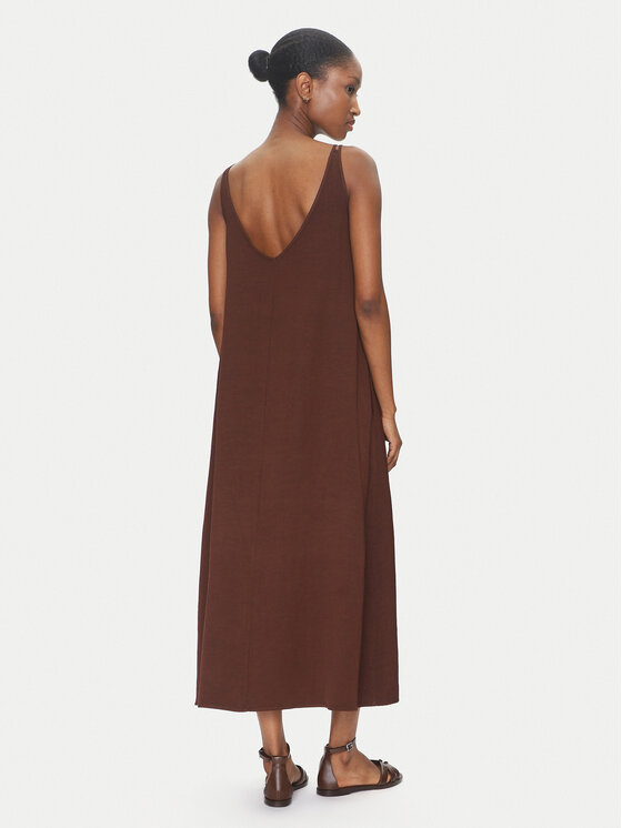 ViCOLO ViCOLO Sommerkleid TD0758 Braun Regular Fit