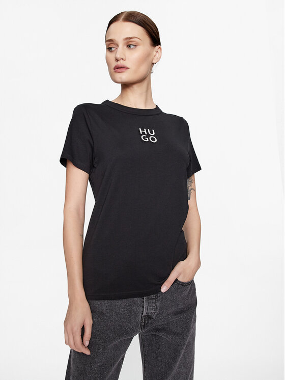 Hugo Hugo Тишърт Classic 50500464 Черен Relaxed Fit