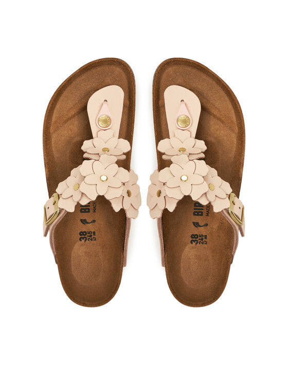 Birkenstock Japonki Gizeh Flowers 1029304 Różowy | Modivo.pl