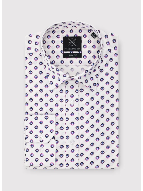 Pako Lorente Pako Lorente Koszula P24WF-1X-023 Biały Slim Fit