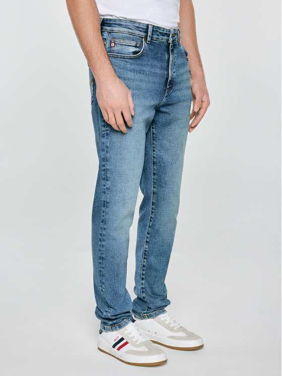 BIG STAR BIG STAR Jeansy QUENTIN Niebieski Tapered Fit