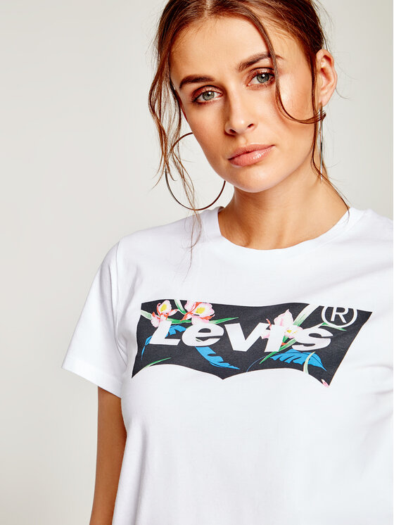 Levi's® Levi's® Tričko The Perfect Graphic Tee 17369-0794 Biela Regular Fit
