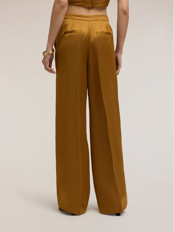 Motivi Motivi Pantaloni di tessuto P00KQ004569N038 Giallo Over Fit