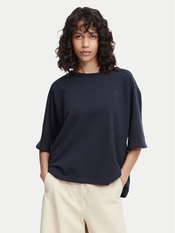 Beverly Hills Polo Club Tricou P-SS26W-TS0081 Bleumarin Oversize