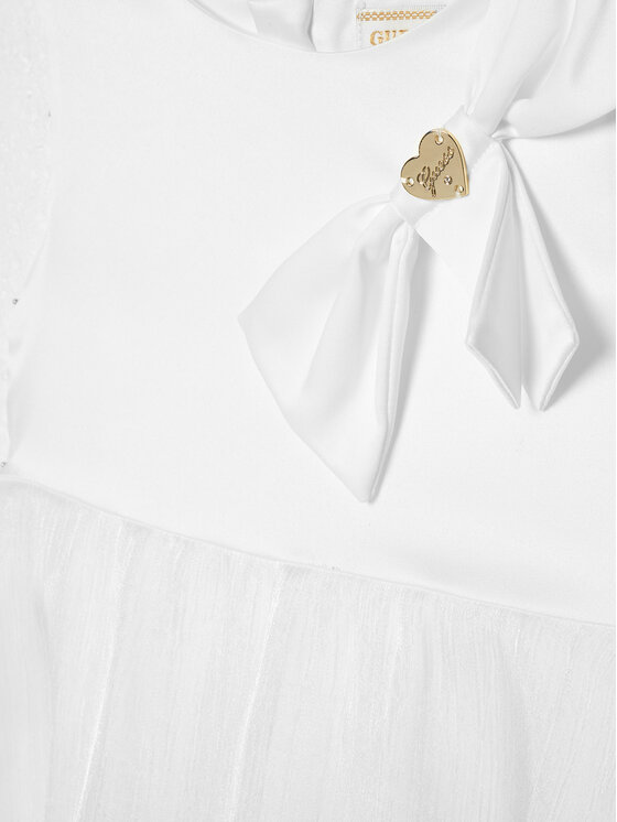 Guess Guess Vestito da giorno A5RK10 WFE70 Bianco Regular Fit