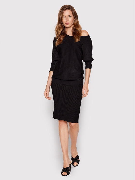Guess Guess Džemper Adele W2YR34 Z2V62 Crna Regular Fit