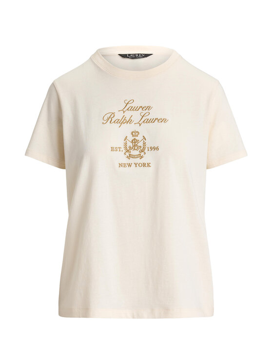 LAUREN RALPH LAUREN LAUREN RALPH LAUREN T-Shirt 200P13943002 Krémová Regular Fit