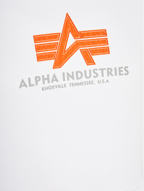 Alpha Industries Alpha Industries Mikina Basic 178312 Biela Regular Fit