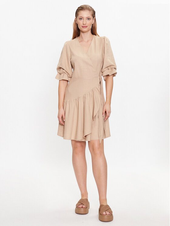 YAS YAS Vsakodnevna obleka 26029985 Rjava Regular Fit