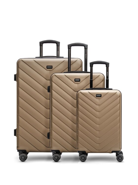 Redolz Redolz Komplet walizek 275582 Beżowy