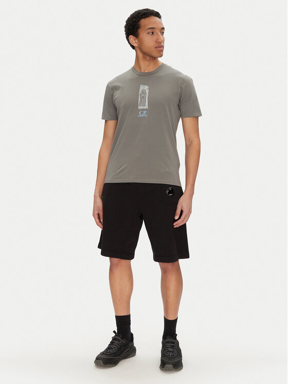 C.P. Company C.P. Company Pantaloni scurți sport 18CMSB268A110337O Negru Relaxed Fit