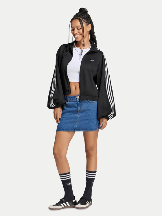 adidas adidas Суитшърт Lace Oversized Archive Track Top LG4279 Черен Regular Fit