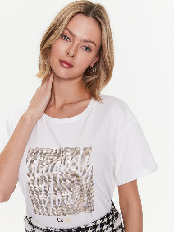 Liu Jo Liu Jo Tricou WA3277 JS923 Alb Regular Fit