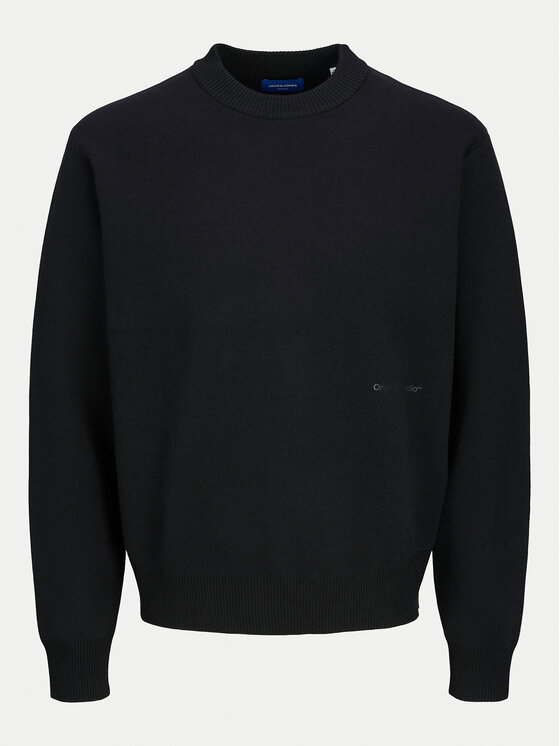 Jack & Jones Jack & Jones Sweter 12261852 Czarny Loose Fit