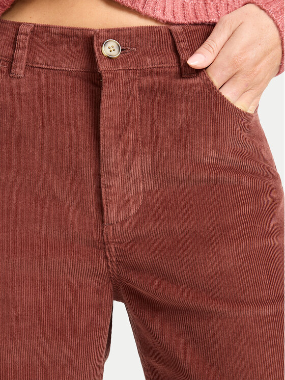 Billabong Billabong Hlače Be Free Cord EBJDP03002 Smeđa Wide Leg