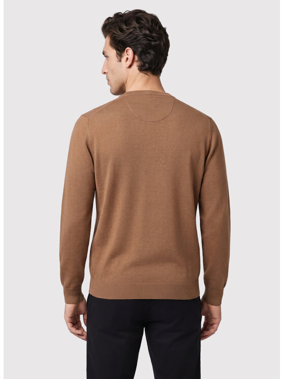 Pako Lorente Pako Lorente Sweter P26WN-2X-010 Brązowy jasny Straight Fit