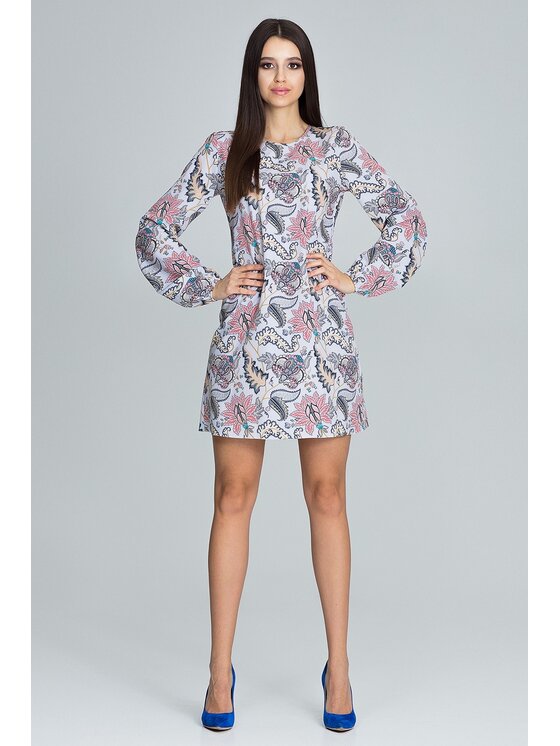 FIGL FIGL Φόρεμα M596 Έγχρωμο Regular Fit
