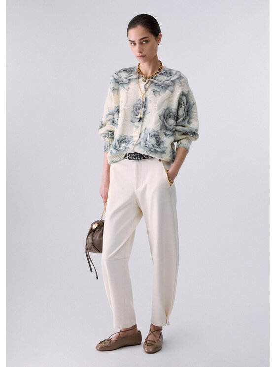 Liu Jo Liu Jo Pantaloni di tessuto WF6086J918920704 Bianco Regular Fit