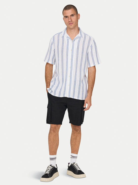 Only & Sons Only & Sons Πουκάμισο 22025659 Λευκό Regular Fit