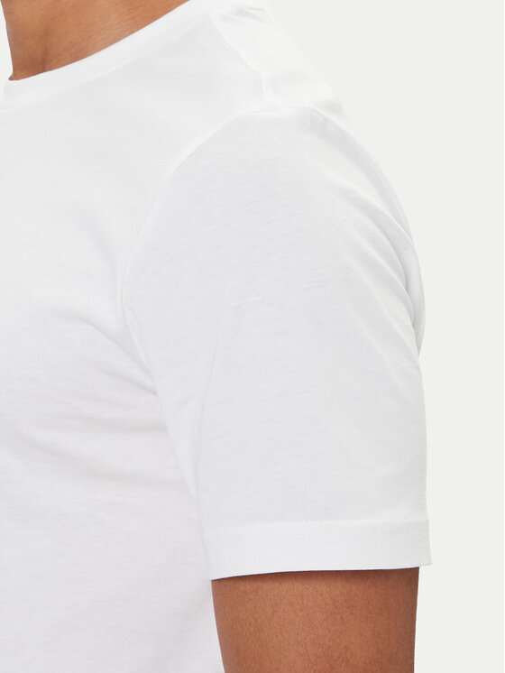 Tommy Hilfiger Tommy Hilfiger T-Shirt Linear Flag MW0MW41338 Bílá Regular Fit