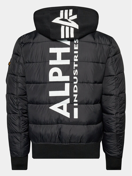 Alpha Industries Winterjacke Ma-1 ZH Back Print 118107 Schwarz Regular Fit 