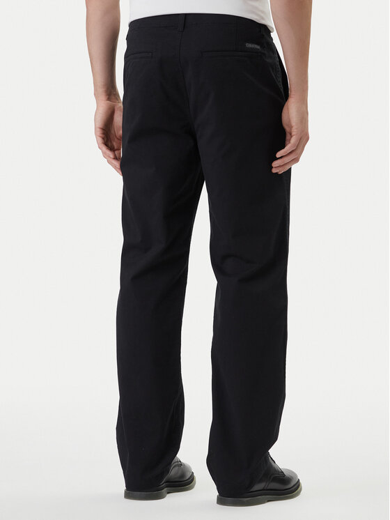 Calvin Klein Jeans Calvin Klein Jeans Chino hlače 90's LV04RF619G Črna Straight Fit