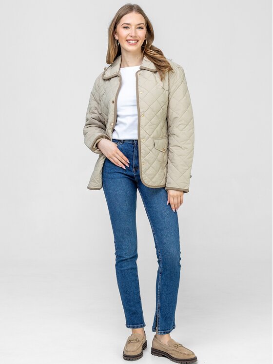 Perso Perso Kurtka przejściowa BLE260882F Beżowy Regular Fit